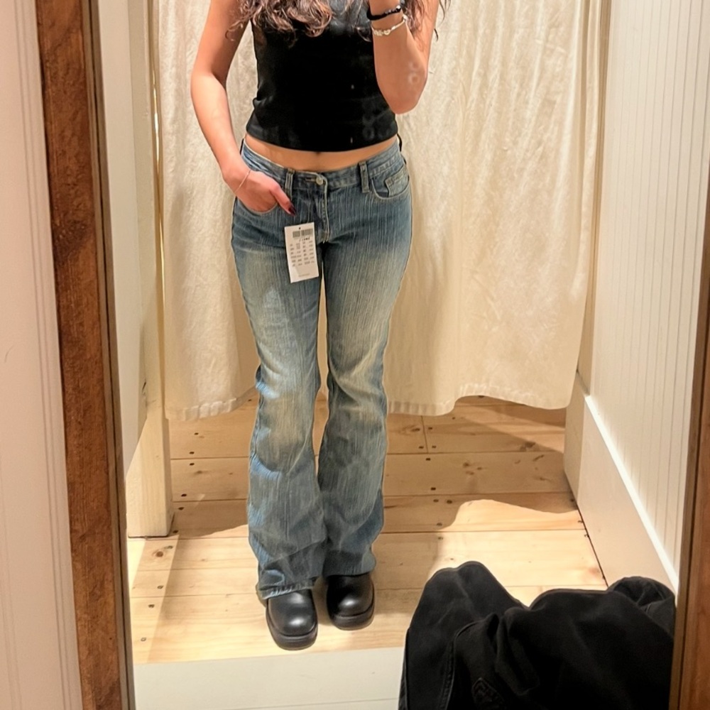 John Galt Stretch blue Brielle '90s Low Rise Bootcut Jeans